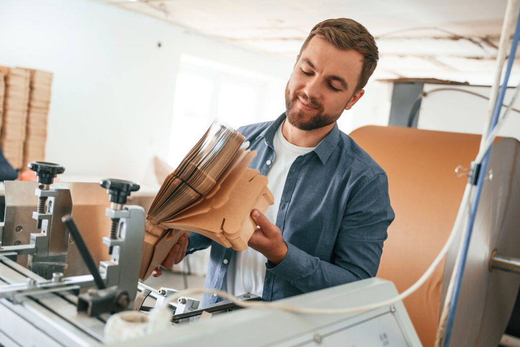 selección de papel para empaque automotriz